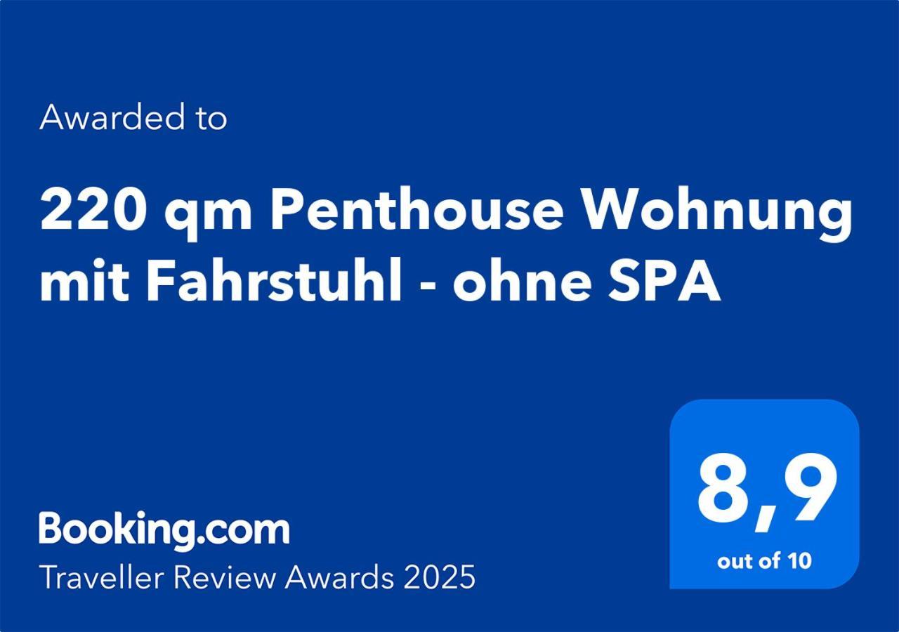 220 Qm Penthouse Wohnung Mit Fahrstuhl - Ohne Spa มานไฮม์ ภายนอก รูปภาพ